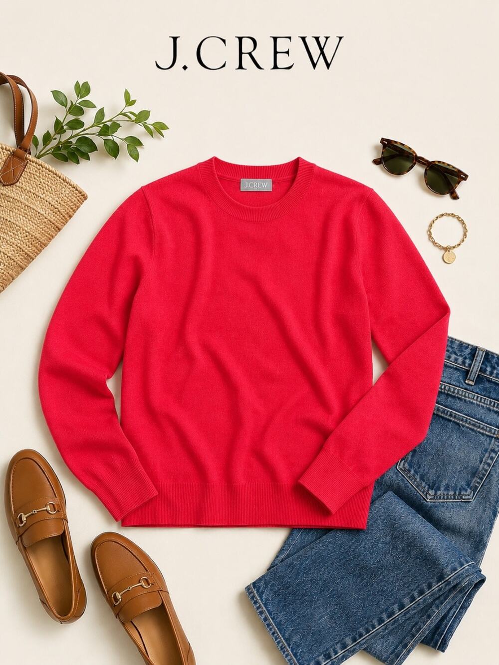 J.Crew Classic-Fit 100% Cashmere Crewneck Sweater
